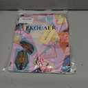 Ekouaer Women's Satin Pajamas Set Button Down 2 Piece Silk Pjs Shorts Set Ruffle Lingerie Notch Collar Sleepwear (Small, Cat Collection)