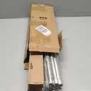 Silver Double Curtain Rods for Windows 72 to 144 Inch, 1" Adjustable Decorative Crystal Long Dual Curtain Rod, Heavy Duty Vintage Double Drapery Pole with Silver Foil Finials for Living Room