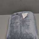 Berkshire Blanket Suedemink & Loftmink Quilted Throw Blanket, Ultra-Soft Reversible Fleece Throw, Lightweight & Warm, Ideal for Couch, Sofa & Bed, All-Season Comfort, Polar Blue, 50 in  60 in