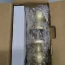 Probrico Gold Door Knob, Brass Door Knobs, Gold Door Handle Interior for Closet, Keyless Passage Door Handle, 1 Pack