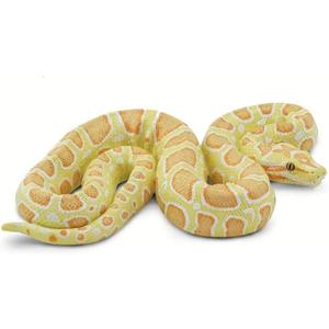 Safari Ltd. Albino Burmese Python Figurine - Lifelike 5.5" Snake Figure - Educational Toy for Boys, Girls, and Kids Ages 3+