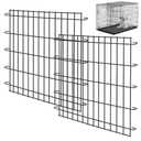 Tandefio 2 Pack Dog Crate Divider Panel for 36 Inch Crates - Adjustable Metal Pet Kennel Divider for Large, Medium & Small Dogs | Easy Installation & Secure Design (20.7 x 22.1 Inches)