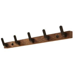 Wall Mounted Coat Rack - 5 Tri Hooks, Heavy Duty, Stainless Steel, Metal Coat Hook Rail for Coat Hat Towel Purse Robes Mudroom Bathroom Entryway 