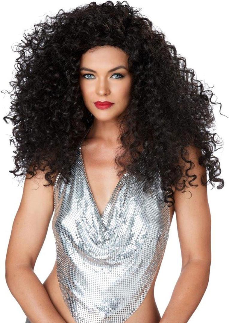 California Costumes, Disco Diva Do, Women's Wig Brunette