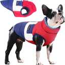 Warm Dog Coat Reversible Dogs Jaket for Small Medium Large Dog Puppy Winter Size XS (XS-Chest(14.96"), Navy)