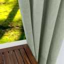 KOUFALL Sage Green Curtains 84 Inches Long,Sheer Linen Boho Grommet Cottage Core Curtains for Living Room Bedroom Dining Room,Light Green
