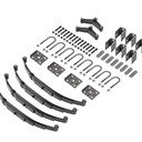 HECASA 25-1/4 Trailer Leaf Springs for 3500lbs Tandem Trailer Axle Suspension & U-Bolt & Hanger Kit & Equalizer & Shackle Strap Replacement for SW4B Steel Anti-Rust Oil