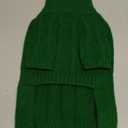 Queenmore Dog Sweaters for Medium Dogs Girls Boys, Soft Dog Sweater Christmas, Turtleneck Pullover Pet Sweaters Knitwear Outfit for Holiday, Knitted Soft Thick Warm Sweater for Bulldog, Dachshund (Green,M)