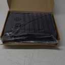 Amazon Basics 6 Piece Oversized Fade resistant Towel set, 100% Cotton towels for bathroom, soft and absorbent, 2 Bath Towels, 2 Hand Towels and 2 Washcloths bathroom towel set, Black