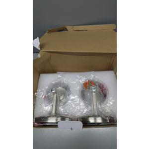 Modern Wall Sconces Set of 2, Bathroom Vanity Lights with White Frosted Glass, Wall Lighting Fixtures Satin Nickel for Entryway Over Mirror Living Room Bedroom