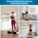 Whole Body Vibration Plate Exercise Poster Set - 6 Workout Guides & 2 Customizable 30-Day Plans for Home & Gym Use