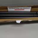 CorkLatta Black Shower Curtain Rod 31 to 92 Inch,1 Inch Diameter Adjustable Spring Tension Stainless Steel Telescoping Rod,Easy Install,No Rust