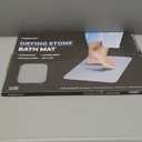 Madesmart Stone Bath Mat Diatomaceous Earth Shower Mat Non-Slip Super Absorbent Diatomite Stone Bath Mats for Bathroom Floor Quick Drying Natural Easy to Clean, 24", 16"