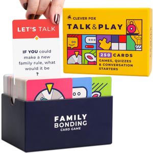 250 Family Conversation Cards for Kids & Adults  Conversation Starter, Family Questions & Talk Game for Fostering Healthy Relationships  Great During Dinner Table Talk