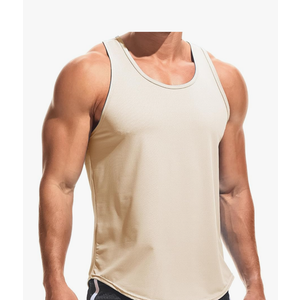 AIMPACT Mens Workout Tank Tops Dry Fit Gym Sleeveless Y-Back Muscle Fitness Bodybuilding Tank Shirts, L