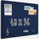 AKTOP Foldable Felt Bulletin Board for Wall, 24x36 inches, Blue