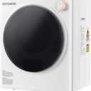 Elevon 800W Portable Clothes Dryer, 2.6 cu.ft Electric Drying Machine for Laundry with Stainless Steel Tub for Apartment, Rvs, Dorms, Compact Dryer for Small Space, White