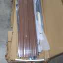 15 x 8 ft Outdoor Storage Shed, Metal Steel Utility Tool Shed Storage House with Frame Floor, Air Vents & Lockable Door, Waterproof Tool Sheds for Gardens, Patio, Garage, Lawn, Brown