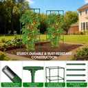 6 Pack Tomato Cages, 41.7" H Square Tomato Plant Stakes Support Cages Trellis for Garden Climbing Vegetables Flowers Fruits,Extra Bold