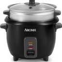 Aroma Housewares ARC-363-1NGB 3 Uncooked/6 Cups Cooked Rice Cooker, Steamer, Multicooker, 2-6 cups, Black