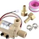 bayite BYT-7A006 DC 12V Solar Hot Water Heater Circulation Pump Low Noise 3M Discharge Head 2.1GPM