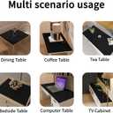 Leather Desk Mat,1.8mm Thick,12x42 Inch Desk Cover,Desk Protector Mat,Dresser Cover Top,Nail Table Mat,Dresser Cover,Quartz Countertop Protector,Table Sticker Cover(Black+Gray,1242)