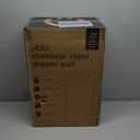 Ubbi Stainless Steel Diaper Pail, Odor Locking, No Special Bag Required, Award-Winning, Registry Must-Have, Cream