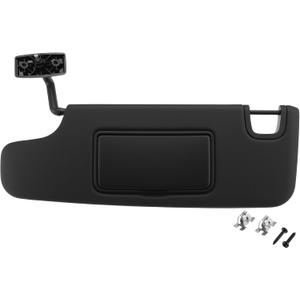 Left Side Sun Visor for Jeep Wrangler JK/JL Series 2007-2018 Front Left Sun Protection Shade Replaces No.6CJ07DX9AA Car Sun Visor Assembly Black