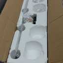 VONLUCE Bathroom Light Fixtures, 4-Light Bathroom Vanity Light with Globe Glass Shades E26 Sockets, Vanity Lights Over Mirror for Bedroom Hallway Living Room, Black Finish