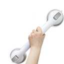 1 Pack 16 inch Shower Grab Bars for Seniors, Grab Bars for Bathtubs and Showers, Shower Handles for Elderly Suction Cup, Bathroom Safety for Showers Walls Heavy Duty, No Drilling Waterproof (Gray)