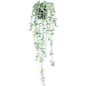 BACAMA Fake Hanging Plant Eucalyptus Small Decor Faux Hanging Vine Plants Wall Greenery for New Home Decoration 1PCS Bright Green 23.6Inches