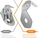 Watermelon Lights Mirror Turn Signal Mounting Bracket Angled Holder - Stainless Steel - 2PCS