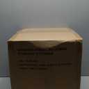 Faux Leather Round Ottoman with Storage 12.6" W x 14.17" H & 14.76" W x 17.32" H, Small Boucle Coffee Table Footstool with Removable Lid for Living Room, Bedroom, Beige