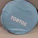 Tobtos UPF 50+ Pop Up Beach Tent, Easy Set Up Beach Umbrella, Sun Shelter for 2-3 People UV Protection Portable Sunshade, Baby Canopy Cabana, Lightweight with Carry Bag