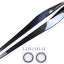 vks Side Skirts Fit for 2020-2024 Chevy Corvette C8 Stingray & Z51 Side Skirt Extension Lip Panels Splitter Spoiler Diffuser Wing Body Kit Air Dam Corvette C8 Accessories (Glossy Carbon Fiber)