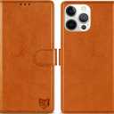 ZZXX for iPhone 15 Pro Max Wallet Case with [RFID Blocking] Card Slot Kickstand Magnetic Closure Leather Flip Fold Protective Phone Case for iPhone 15 Pro Max Case Wallet(Brown-6.7 inch)