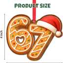 5 x 67 Christmas Ornament, 6 7 Christmas Tree Hanging Ornament Decorations, Funny Six Seven Ornaments Decor, Gag Gifts, 67 Gifts for Kids, Teens, Teen Girls, Boys1