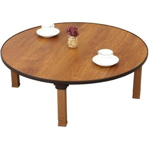 Round Folding Tea Coffee Table, Japanese-Style Low Table, Dining Table, Study Table, Small Desk, for Tatami Sitting On The Floor Bedroom Bay Window Tea Room (Size : 60x30cm)
