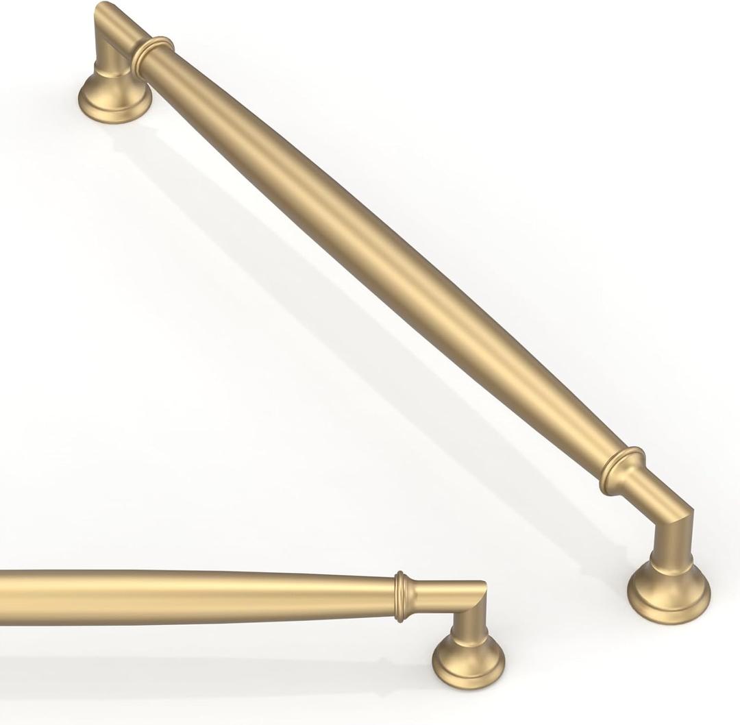 10 Pack Champagne Bronze Cabinet Pulls 7.5 Inch(192mm) Kitchen Cabinet Handles Solid Zinc Alloy Cabinet Hardware Drawer Pulls