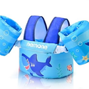 Nemone Toddler Swim Vest for 22-70 lbs Kids Floaties Swim Jacket with Arm Water Wings for Girls Boys 1 2 3 4 5 6 7 Years Old Beach Pool 20 30 40 50 60 66 Pounds Puddle Jumper