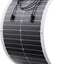 50W Flexible Solar Panel, 50 Watt 12V Small Solar Panel, Callsun 23% High Efficiency 182 PERC IP68 Waterproof ETFE Offgrid Solar Panels for RV Living Camping Van Car Marine (White)