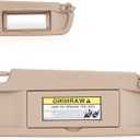 Right Passenger Side Sun Visor Without Light for 2006 2007 2008 2009 2010 2011 Honda Civic EX LX Sedan SI Coupe Beige Visor Assembly, Replacement 83230-SNA-A01ZA