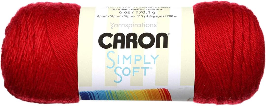 Caron Simply Soft Yarn Solids (3-Pack) Harvest Red H97003-97633