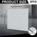 Blulu 2 Pcs Aluminum Composite Panel, 1/4" Thick Rectangle Aluminum Sheet for Industry Crafting Handcraft DIY Projects(Brushed Silver,24"x24")