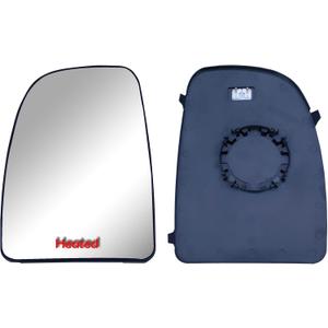Replacement Driver Left Side Mirror Upper Main Glass Heated with Back Plate for Ram Promaster 1500 2500 3500 from 2010 to 2026