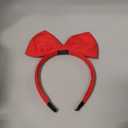 MYSXN Red Bowknot Headband,Red Headband for Halloween Cosplay Headwear,Hair Band for Women, Girls