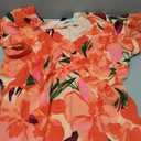 PRETTYGARDEN Spring Dresses for Women 2026 Summer Boho Floral Ruffle Short Sleeve Flowy Beach Wedding Guest Maxi Long Dress Large