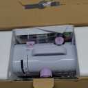 Mini Sewing Machine for Beginners, Portable Electric Sewing Machine with Dual Speed, 12 Built-in Stitches, Foot Pedal, and Accessories Kit for Home DIY Projects & Gift (Purple)