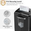 Bonsaii 16-Sheet Microcut Paper Shredder, 60-Minute Home Office Heavy Duty Shredder for CD/Credit Card, P-4 Level with 6-Gal Pullout Bin (C149-D)