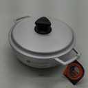 IMUSA 2.6 Quart Traditional Natural Made in Colombia Caldero with Lid for Cooking and Serving, Silver